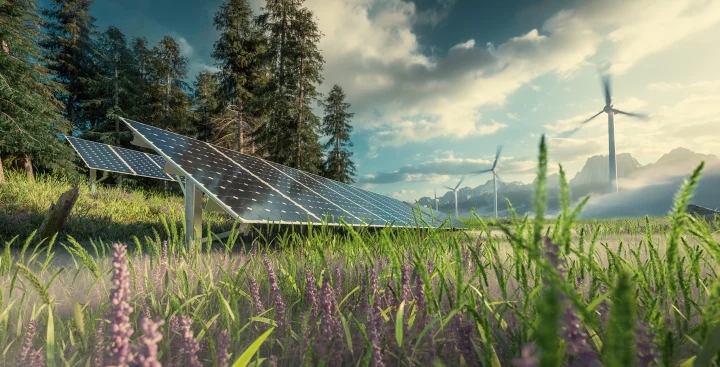 Environmentally friendly installation of photovoltaic power plan