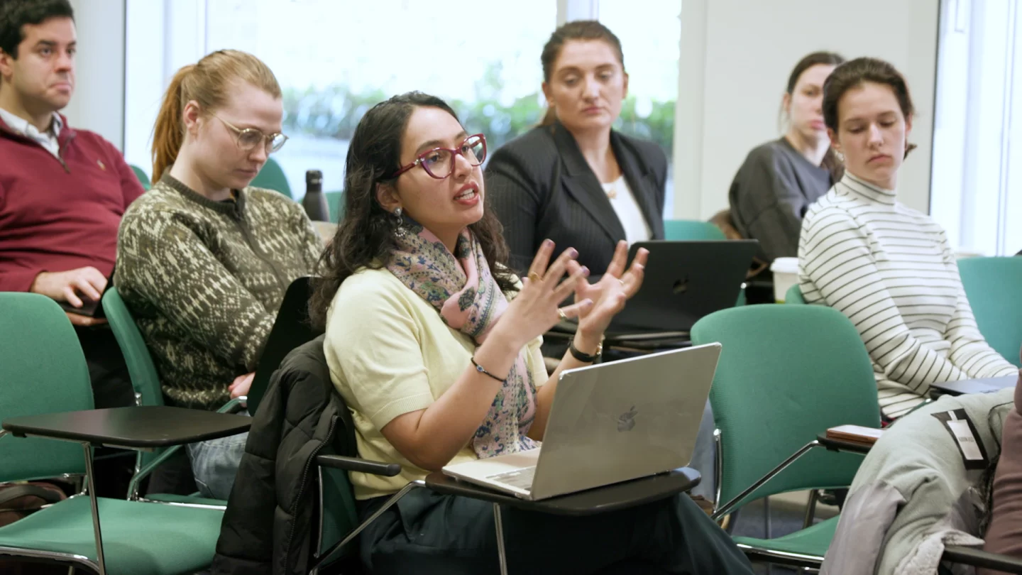 Debating in classroom