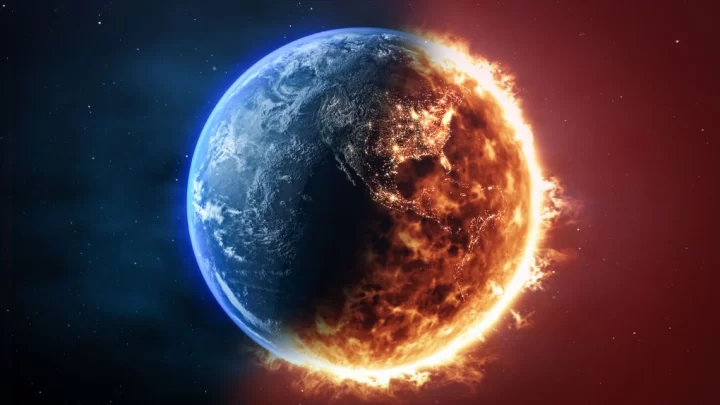 Half of world globe on fire due to climate change