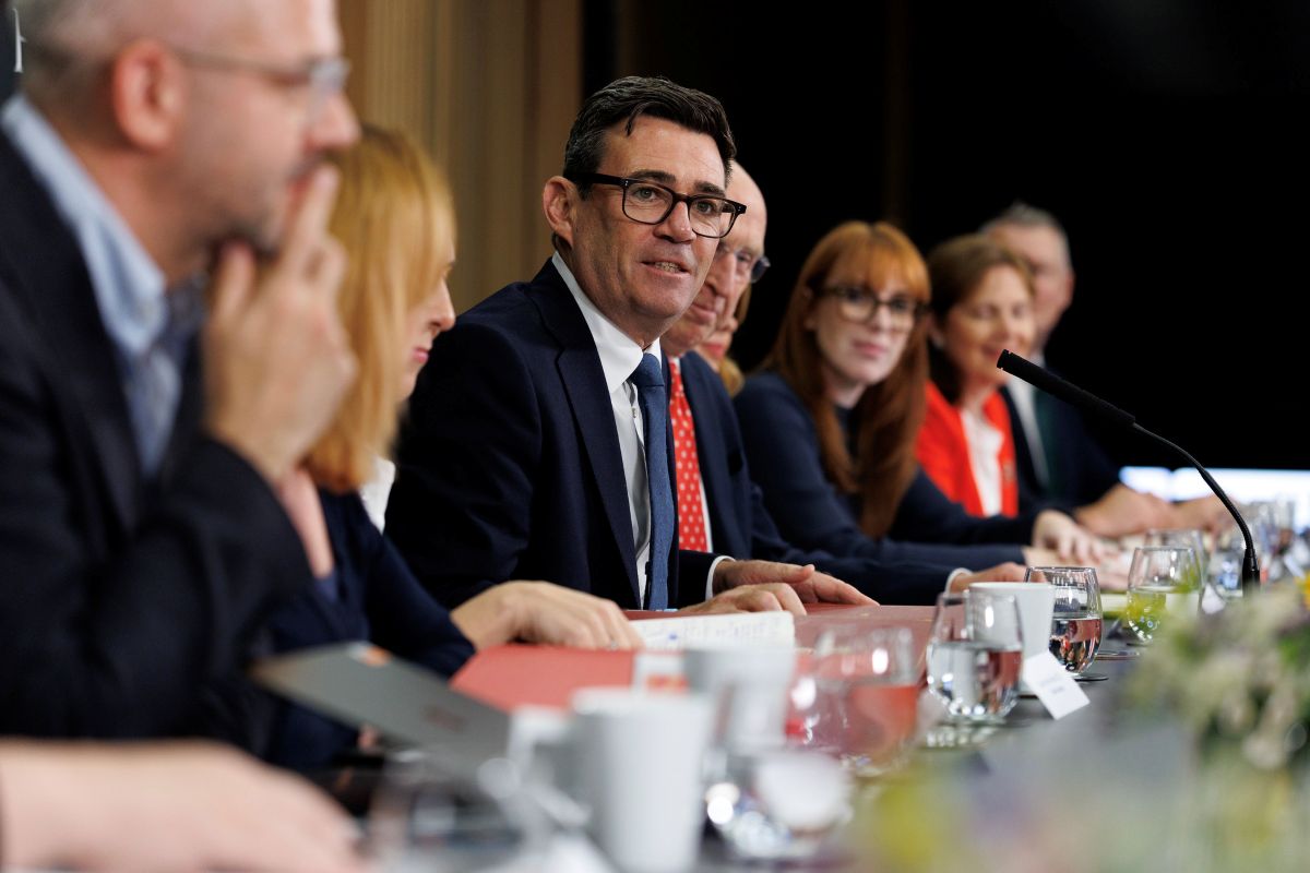 Andy Burnham on his first day at No.10
